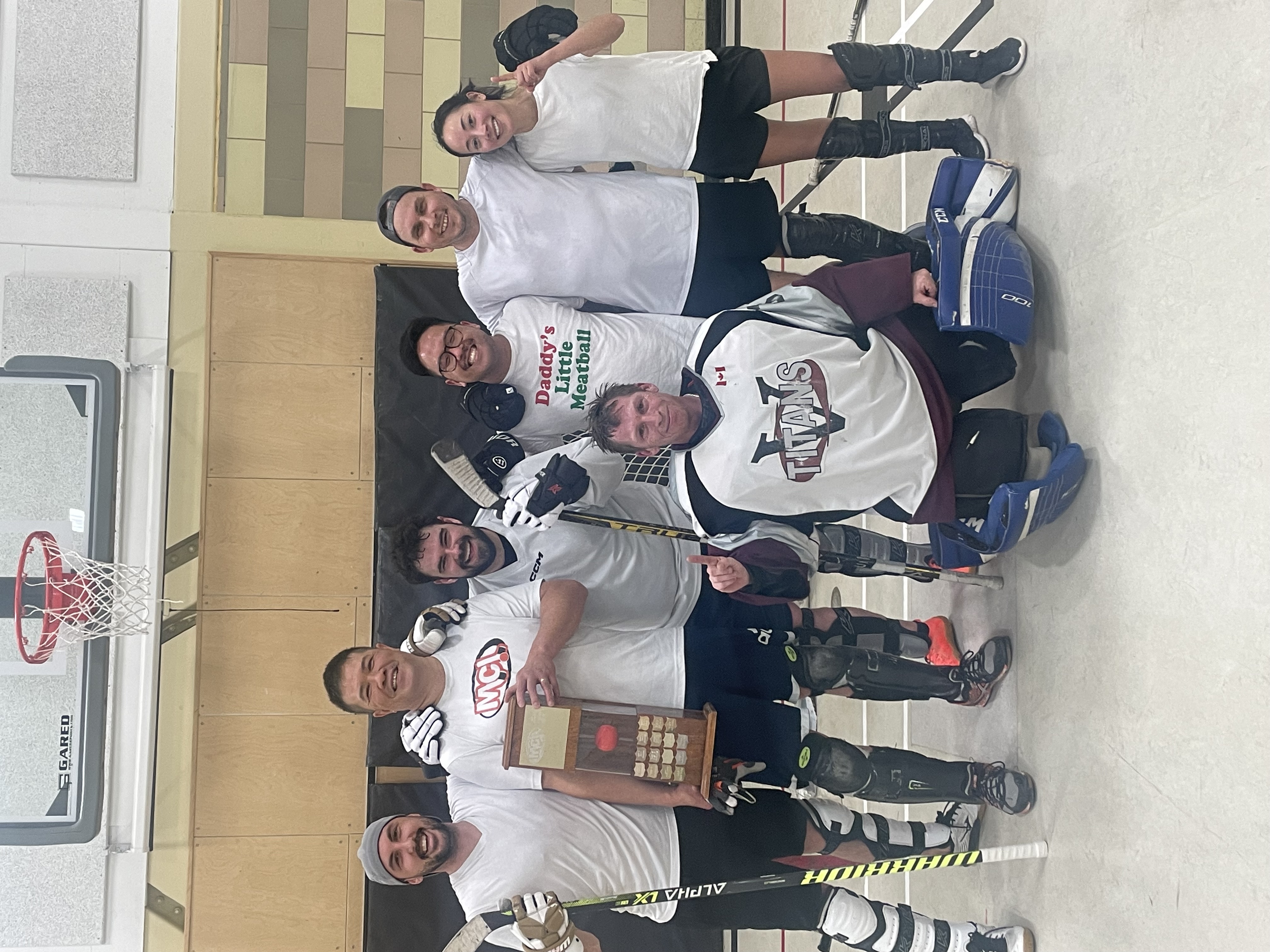 photo of monday champions in a group